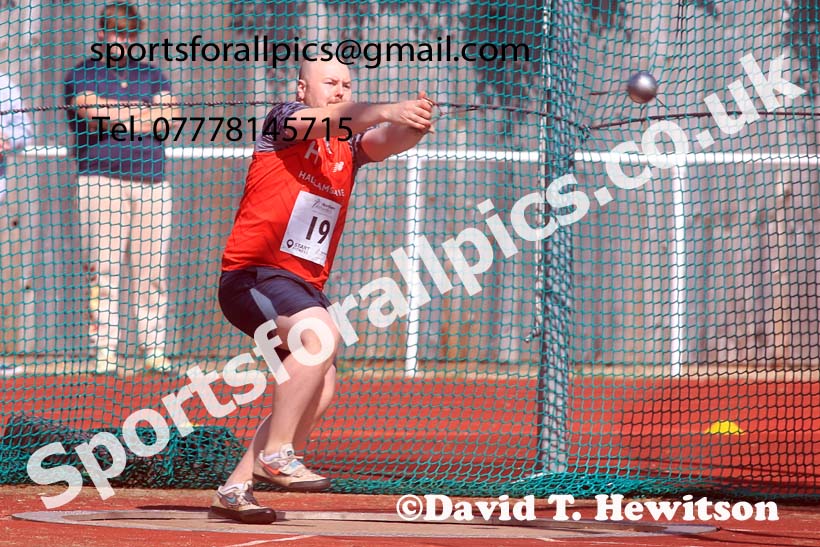 Senior Mens hammer, 2024 Northern Senior and Under-20s Track and Field Champs, Middlesbrough.  Photo: David T. Hewitson/Sports for All Pics